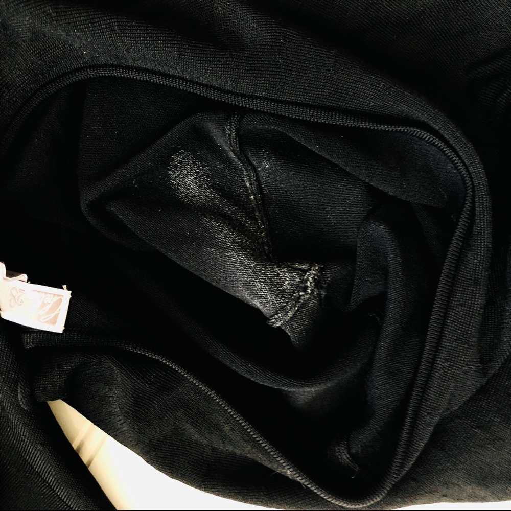 Chelsea28 Ruffle Black Cold Shoulder Top - Picture 5 of 5